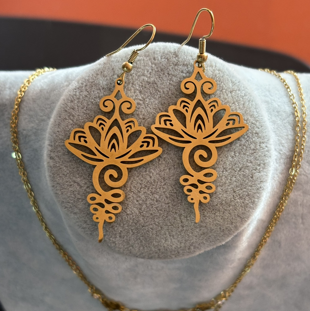 Boucles d’oreilles Lotus 