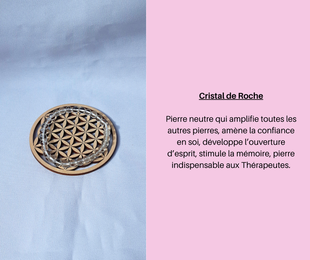 120- Bracelet en Cristal de Roche