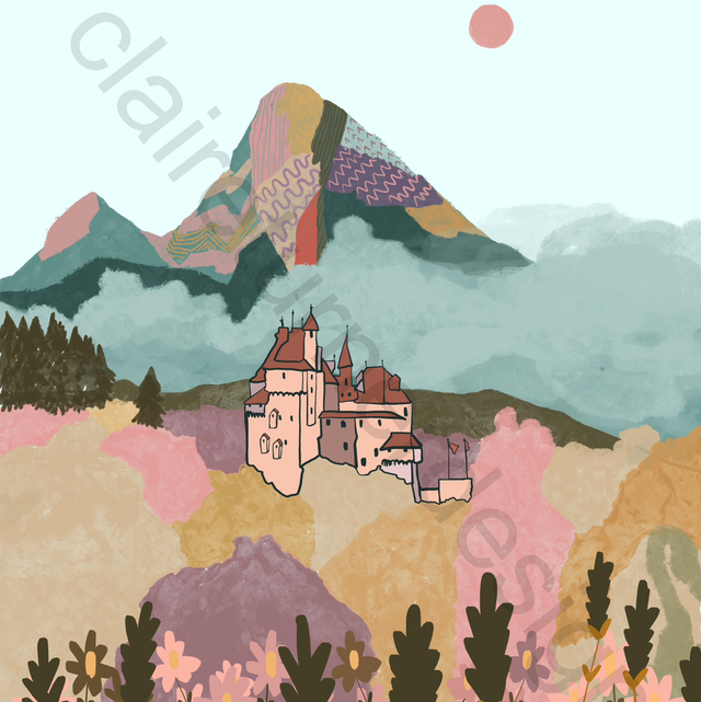 “Chateau de Menthon Saint Bernard” Tirage Fine Art