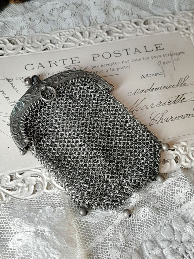 Porte monnaie ancien en cotte de mailles