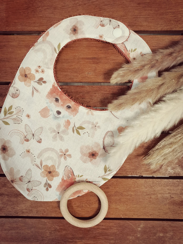 Bavoir bandana Moka Terracotta