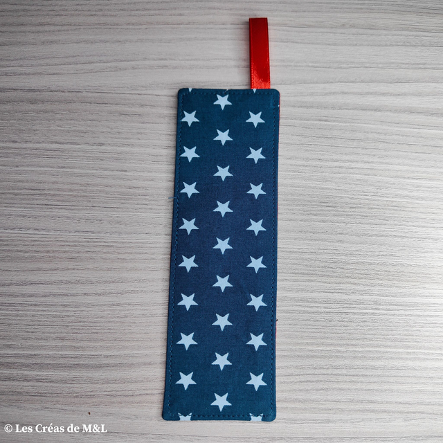 Marque-page Etoiles Pétrole &amp; Coquelicot