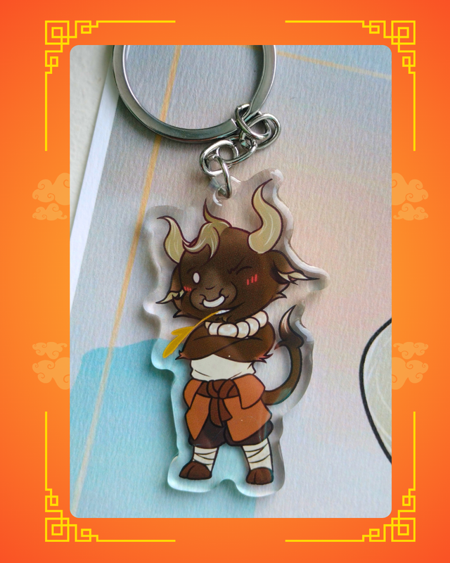 Porte-clé-Buffle chibi