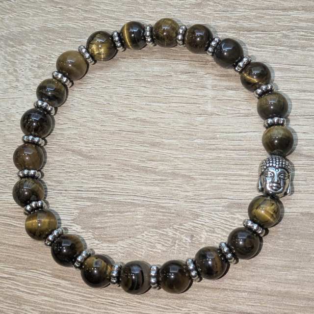 Bracelet "Œil de tigre" 8mm BR-090