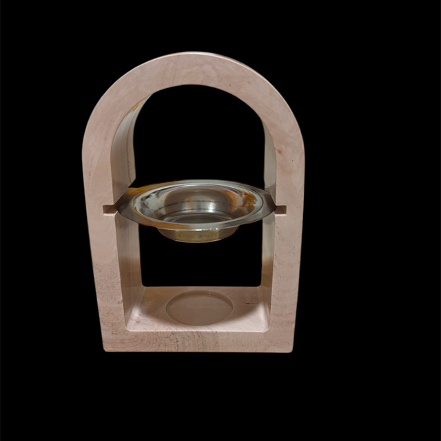 🌿 Brûle-parfum en Jesmonite — Modèle Voûte