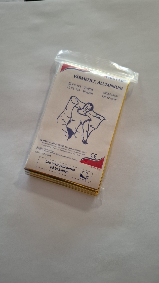 Nöd Aluminium Värmefilt