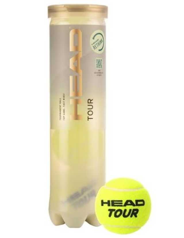 Head Tour Tennis Balls - 4 Balls