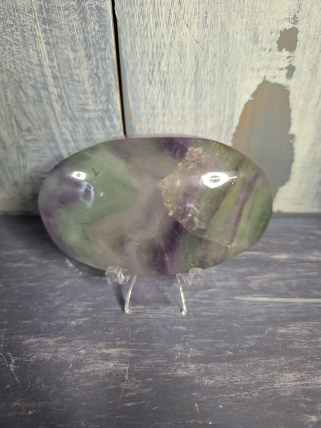 Rainbow Fluorite Palmstone 