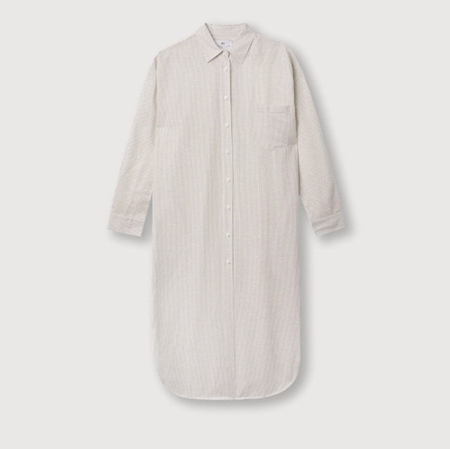 Resort Finest Shirt Dress Stripes Beige