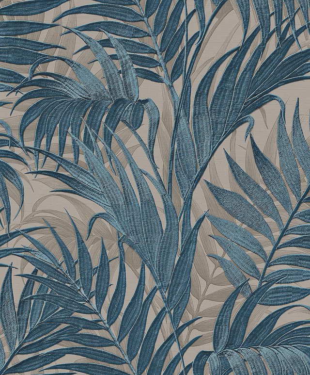 Tropical Palm Leaf Teal - Design ID - GR322108