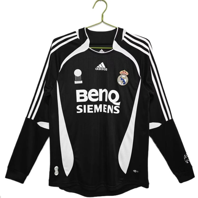Retro Real Madrid 06/07 Away Black Long Sleeves