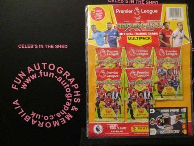 Premier League Adrenalyn Xl 19/20 Original Trading Cards On Display Contains 5 Packets + Limited Edition