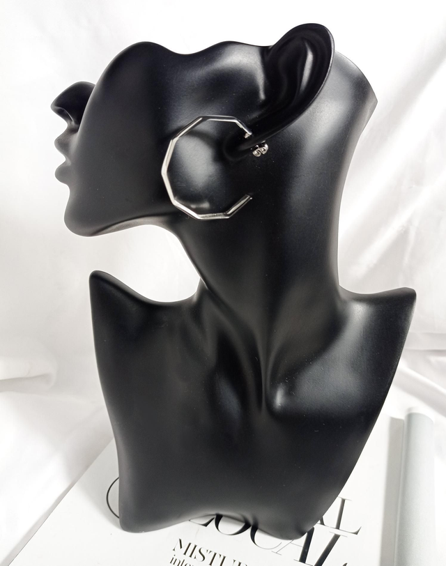 Argola vanessa em aço inoxidável 