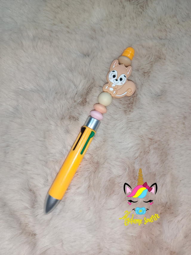 Stylo 4 couleurs Écureuil 