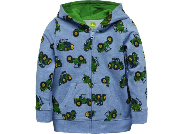 Sweatjacke mit Reißverschluss und Traktor