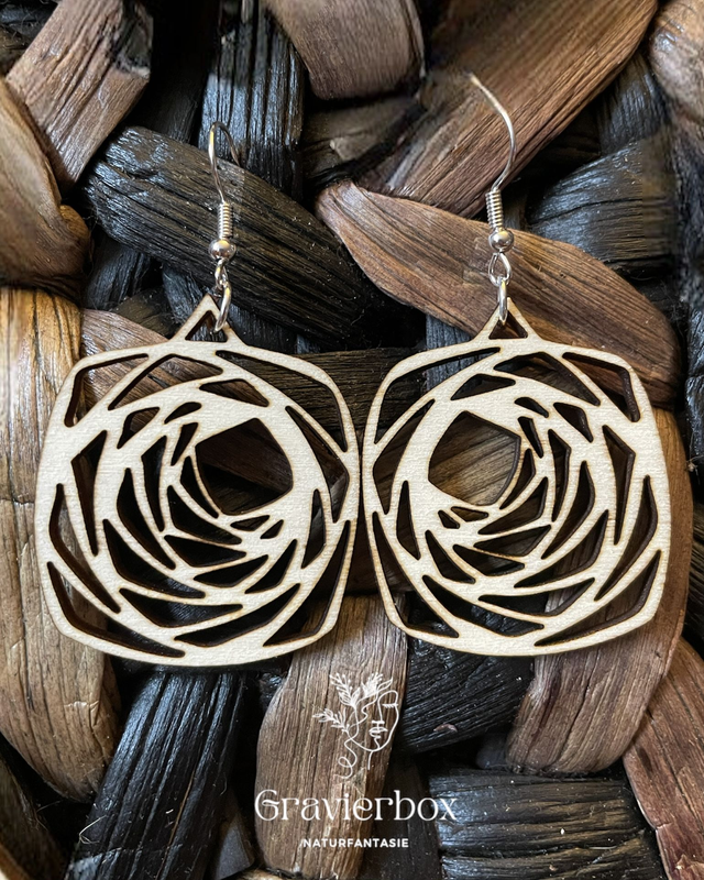 Holzohrringe Naturfantasie #9