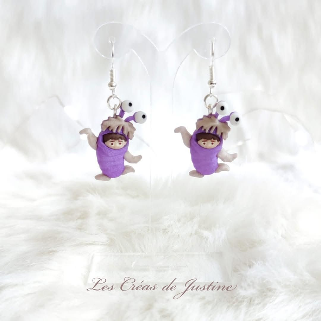 Boucles d&#039;oreilles Boo monstres et cie