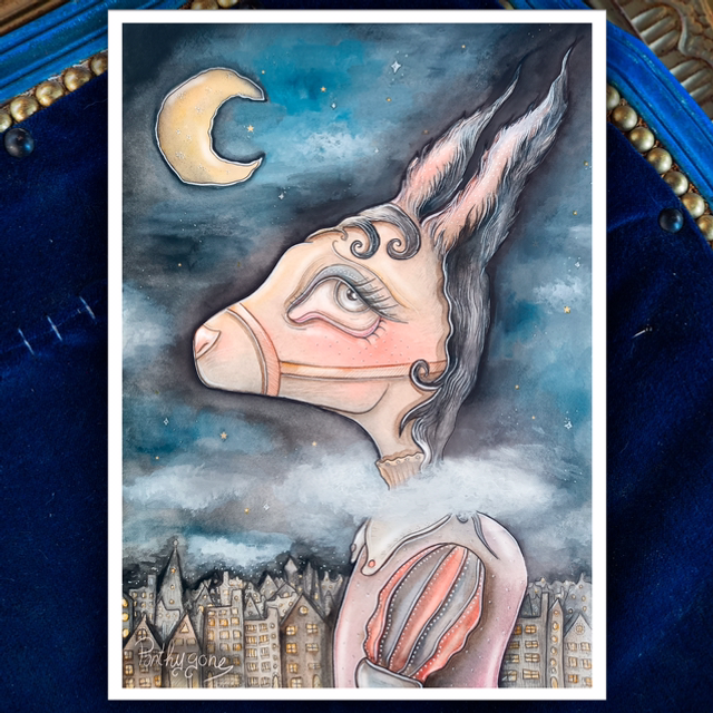 La tête dans les nuages - Print/Carte