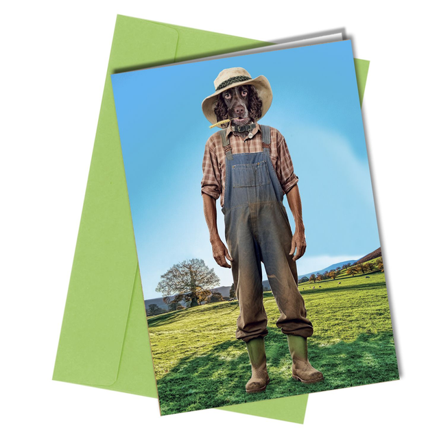 #168e Sprocker Spaniel Dog Card