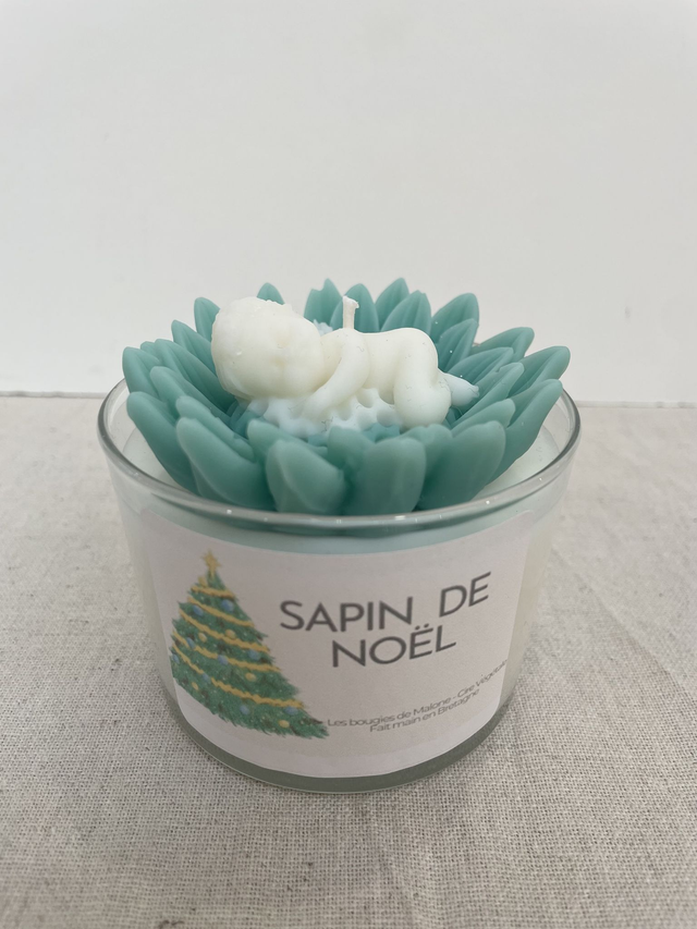 Bougie "petit ange" parfum sapin