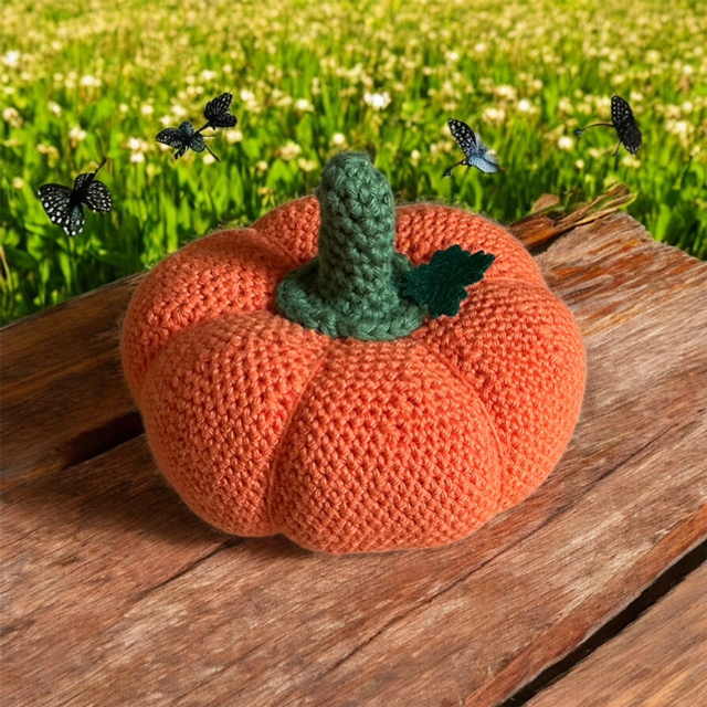 Crochet Halloween Pumpkin For Home Decor