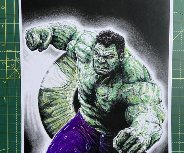 Hulk color print 