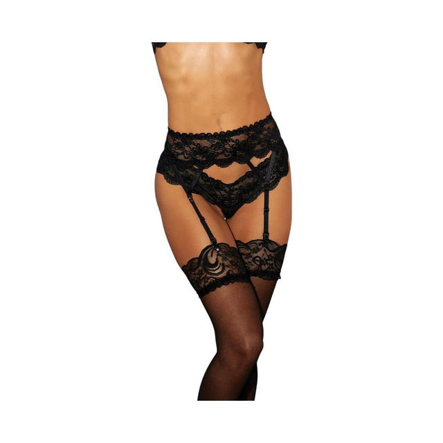 Liguero Vintage Negro Talla L