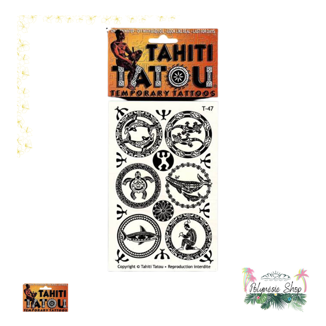 Tattoo animaux T47 motifs marquisiens