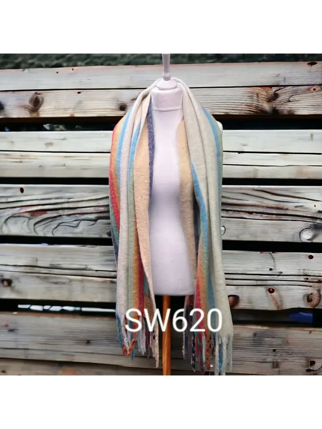 Striped Super Soft Scarf