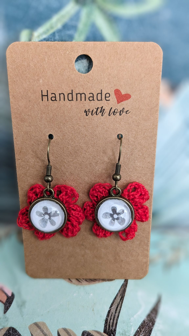 Boucles d&#039;oreilles crochet acier