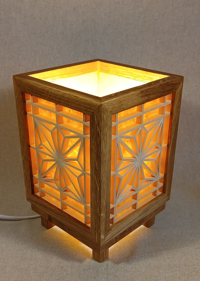 Lampe asa-no-ha paille