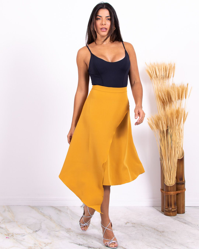 Saia Miss Misses Pareo Assimétrica