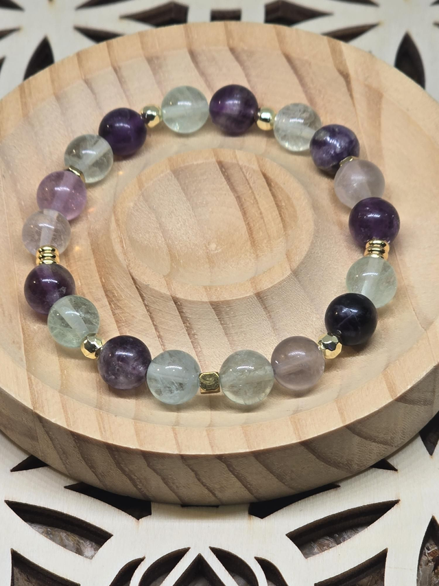 Bracelet Fluorite 0,8 cm