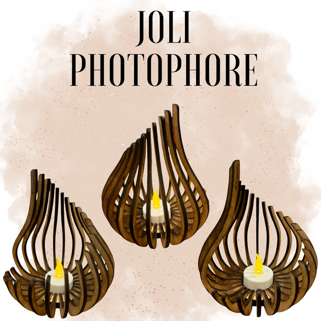 Photophore avec bougie à pile 