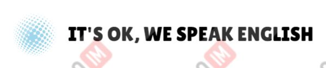 WEB PAGE on It's OK we speak english