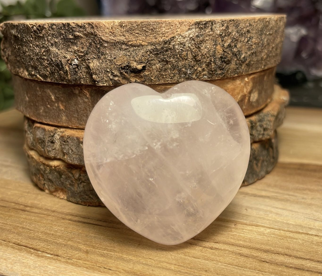 Coeur ♥️ en QUARTZ ROSE