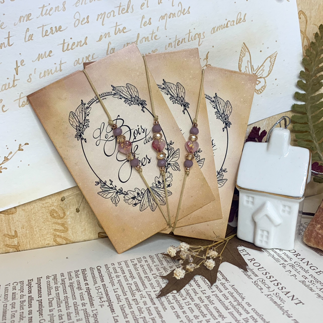 Bracelet Cœur de Fée - Lilas