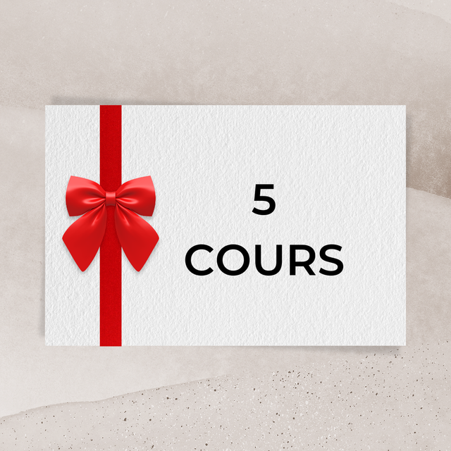 carte cadeau 5 cours yoga PRENATAL
