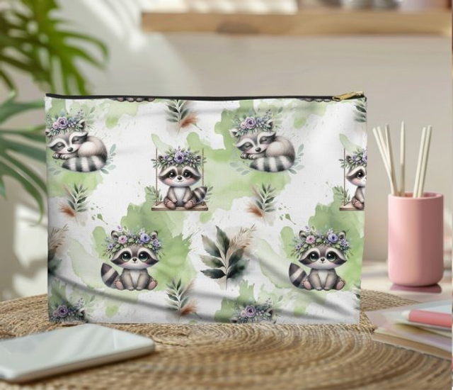 Pochette/trousse raton laveur 