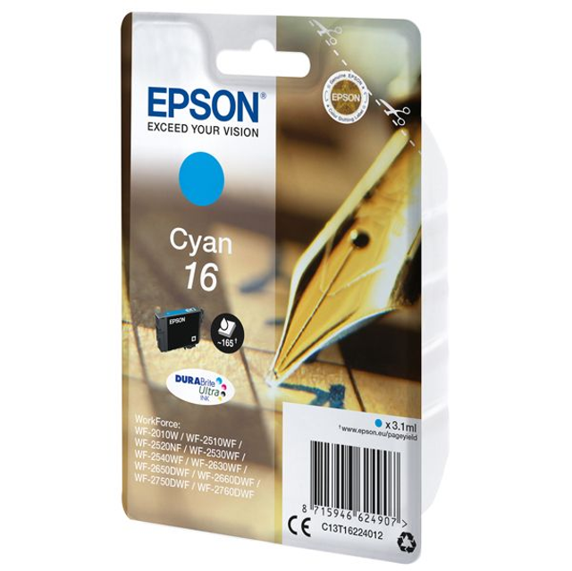 Epson Pen And Crossword Singlepack Cyan 16 DURABrite Ultra Ink