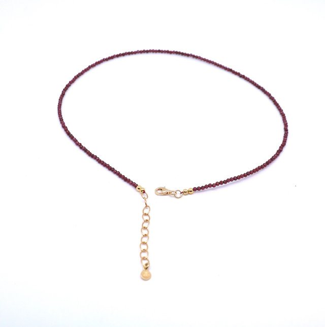 Zartes Granat-Collier  - Erika