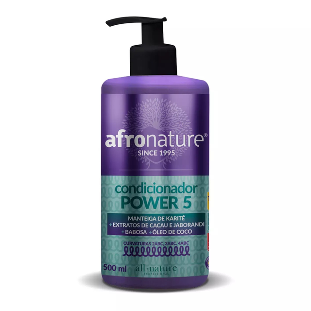 Condicionador Power 5 - 500g - afronature 