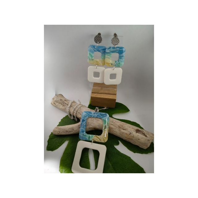 Collection plage bi couleur carré 