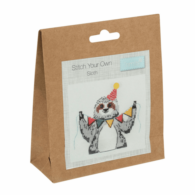 Trimits Sloth Counted Cross Stitch Kit