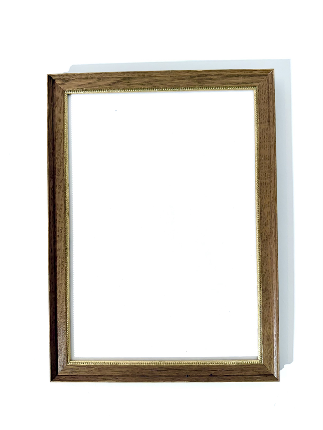 Ancien cadre bois et doré A4