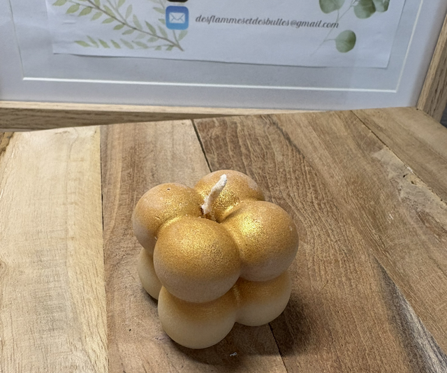 Bougie cube boules (S)