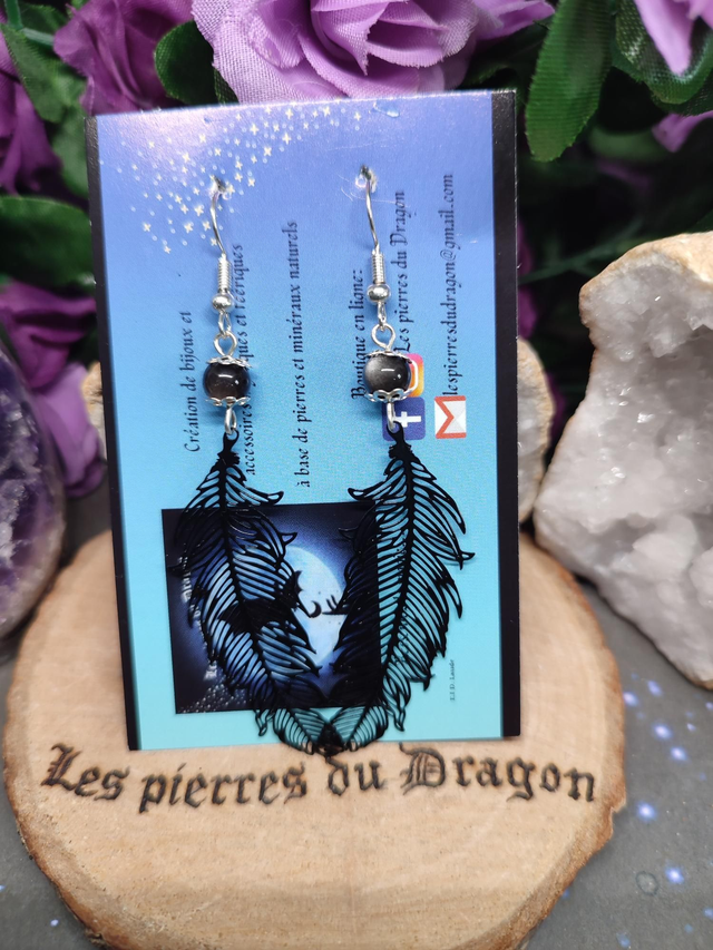 Boucles d'oreilles éclat nocturne 
