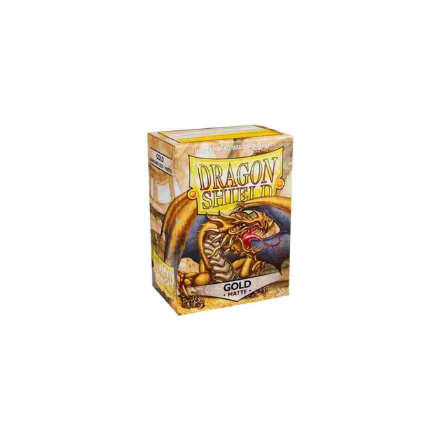 Dragon Shield Matte 100 Sleeves - Gold
