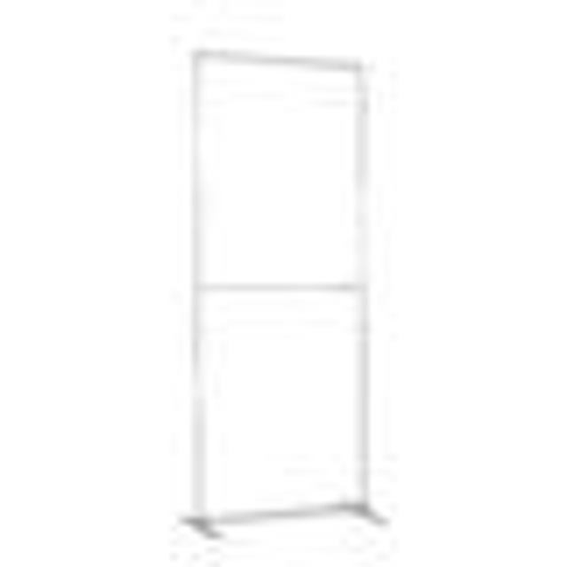 Zipper Banner doble cara tamaño 85 x 200 ideal para presentaciones. Armazon metálico y lona poliester doble cara.