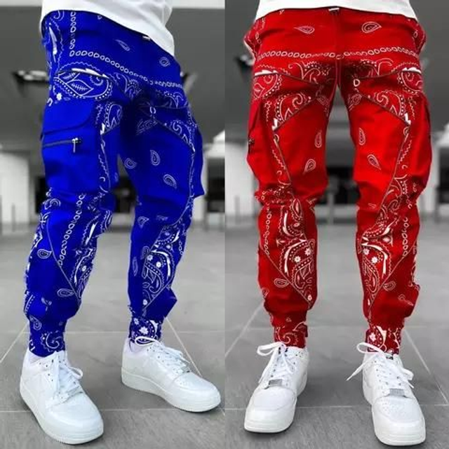 Pantalons NS033 Bandana Casual Slim Plus Size Streetwear